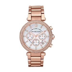 Michael Kors Stainless Steel Rose Gold-Tone Watch